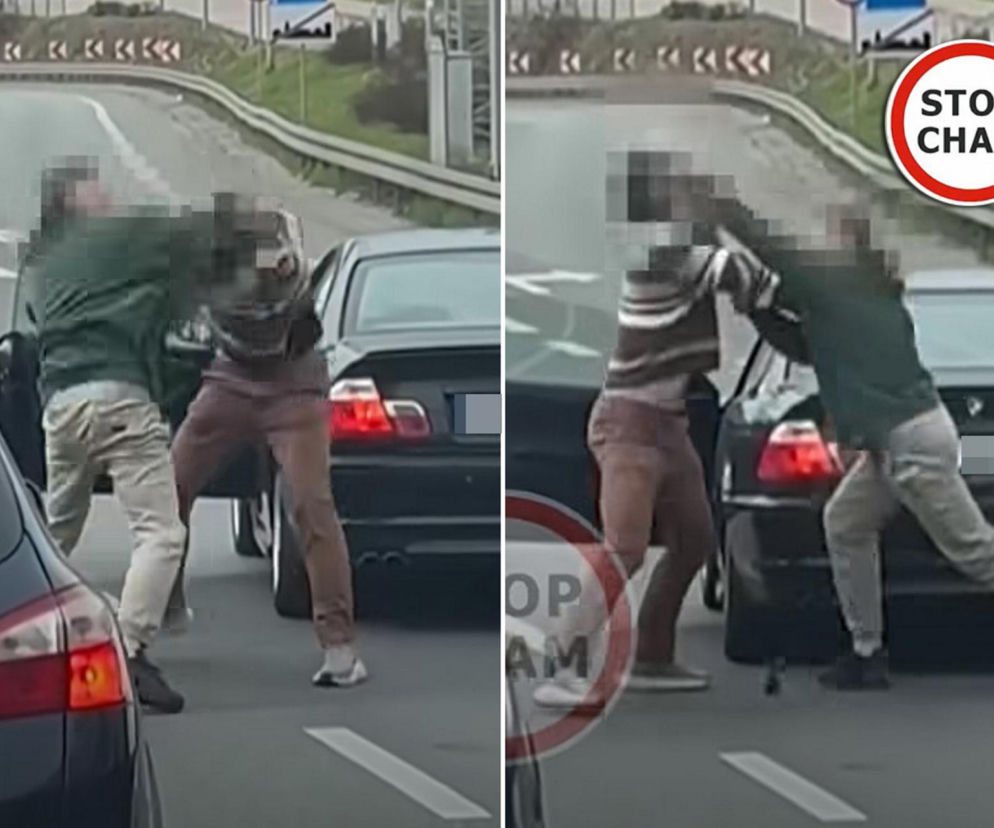 Bijatyka kierowców na ulicy w Warszawie! Wszystko się nagrało