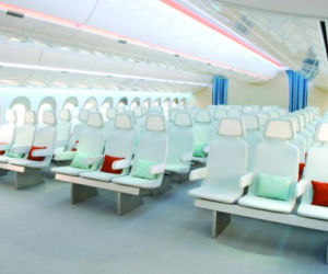 Wnętrze samolotu Airbus