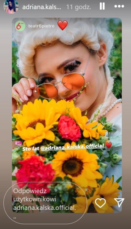 Adriana Kalska (Iza w M jak miłość) w 38. urodziny