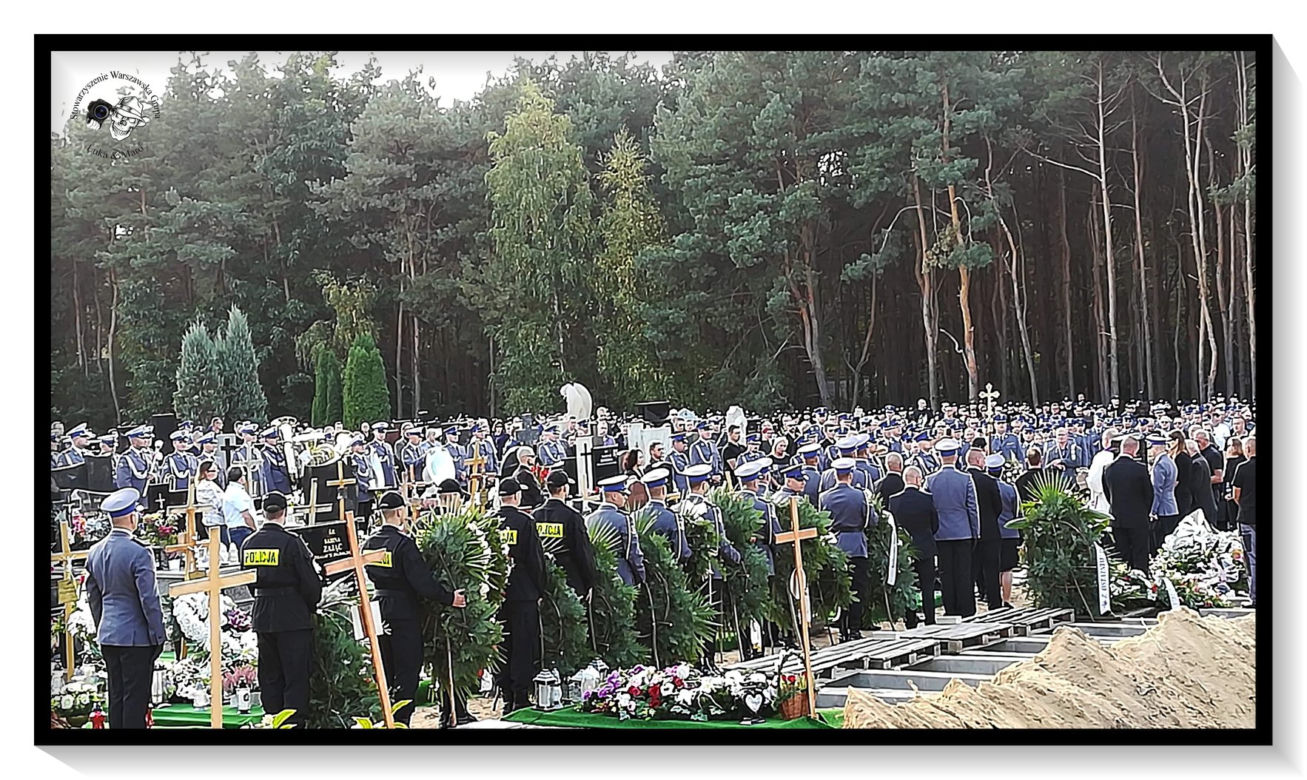 Pogrzeb policjanta który zmarł w pracy
