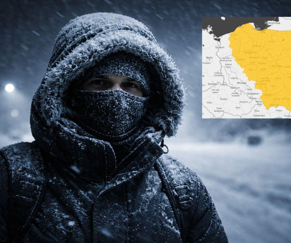 Prawie cała Polska na żółto. Nadchodzi fala mrozu