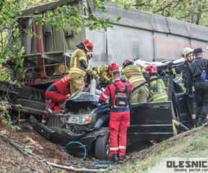 Groźny wypadek pod Oleśnicą