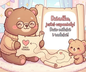 Kartka z życzeniami na Dzień Dziadka 2026