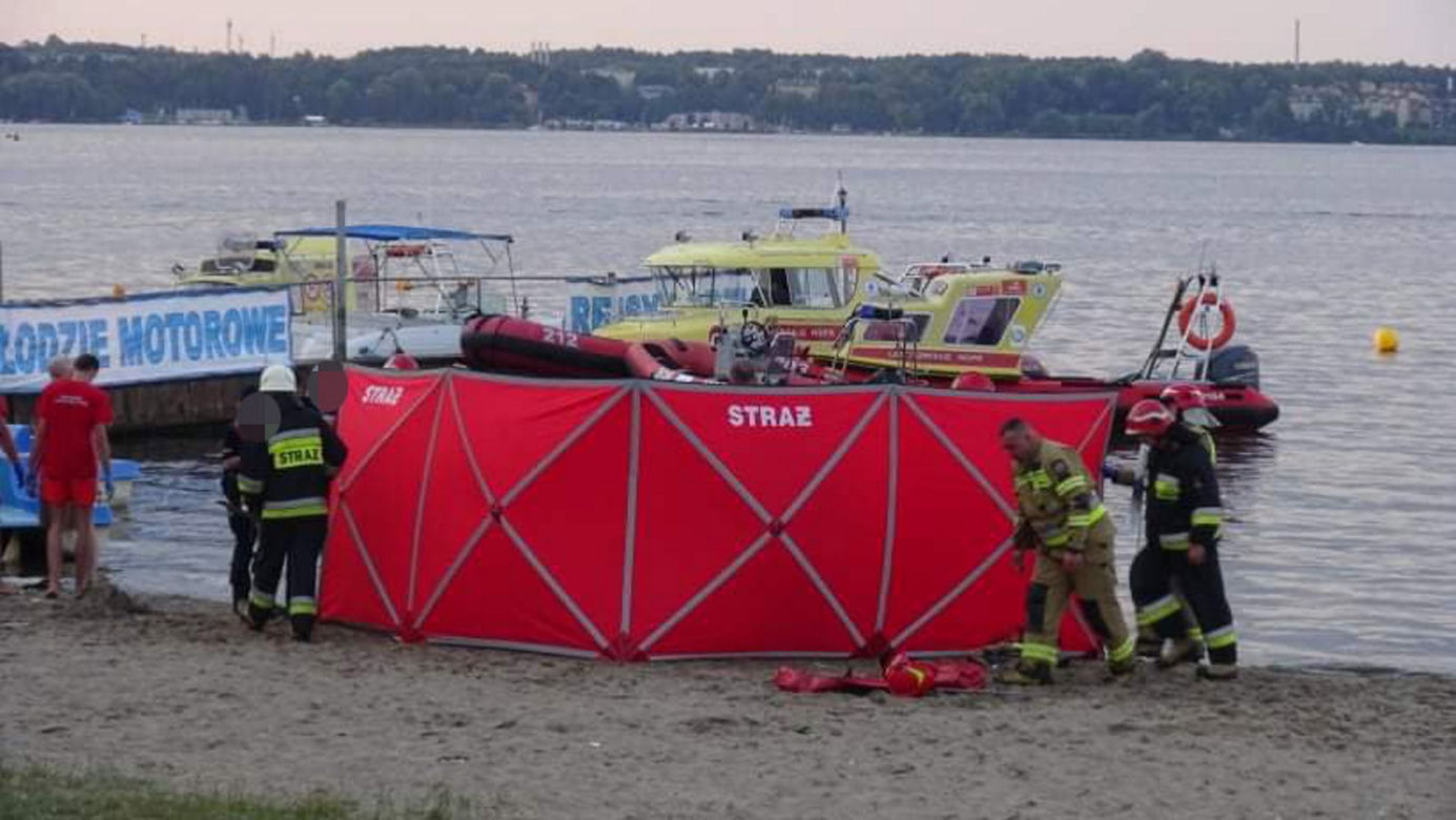 45-latek utonął nad Zegrzem
