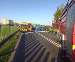 Wypadek w Gronowie koło Torunia. Czołówka na dk nr 15