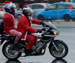 MotoMikołaje na ulicach Lublina! Odwiedzili dzieci w szpitalach