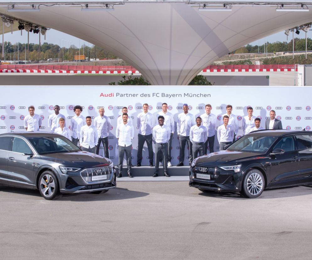 Elektryczne samochody Audi dla piłkarzy Bayern Monachium