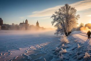 Toruń zamarza dziś! Czy mróz nie odpuści ani na chwilę?