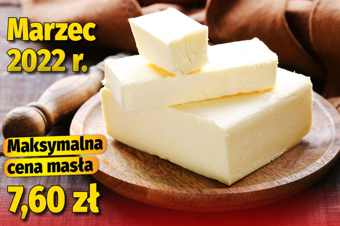 Cena masła