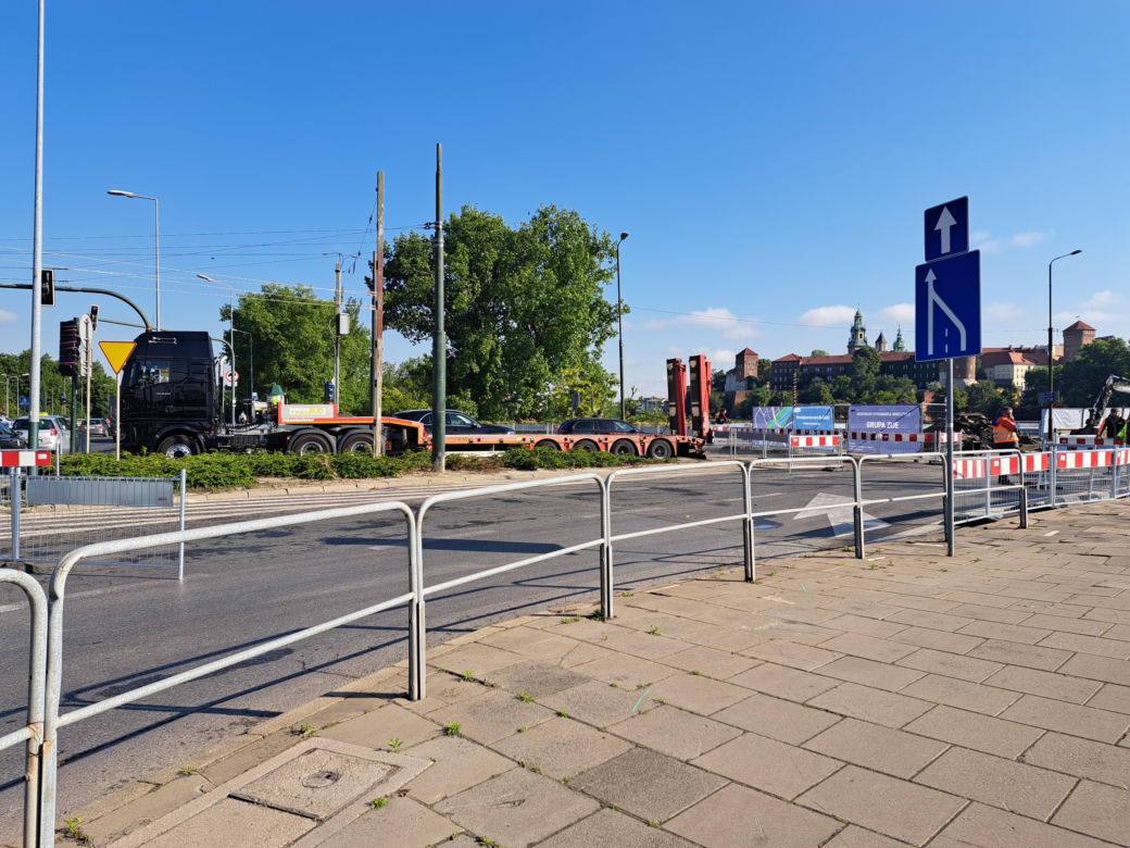 Remont mostu Grunwaldzkiego w Krakowie