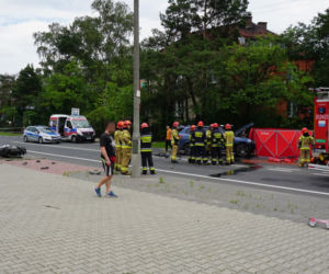 Śmiertelny wypadek z udziałem motocyklisty w Radości