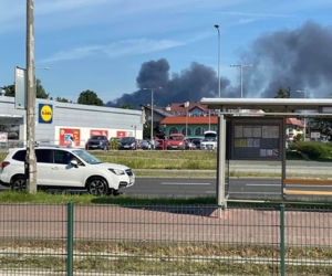Pożar budynku przy Wadowickiej w Krakowie