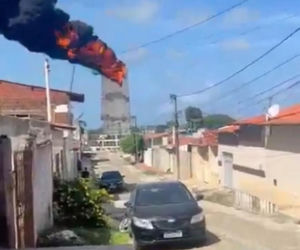 Spłonął 30-metrowy pomnik Matki Bożej Fatimskiej