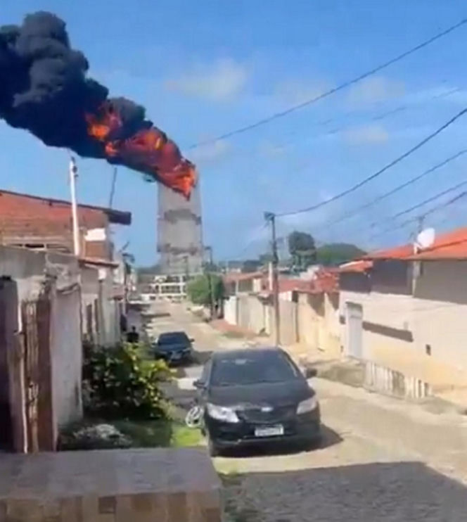 Spłonął 30-metrowy pomnik Matki Bożej Fatimskiej