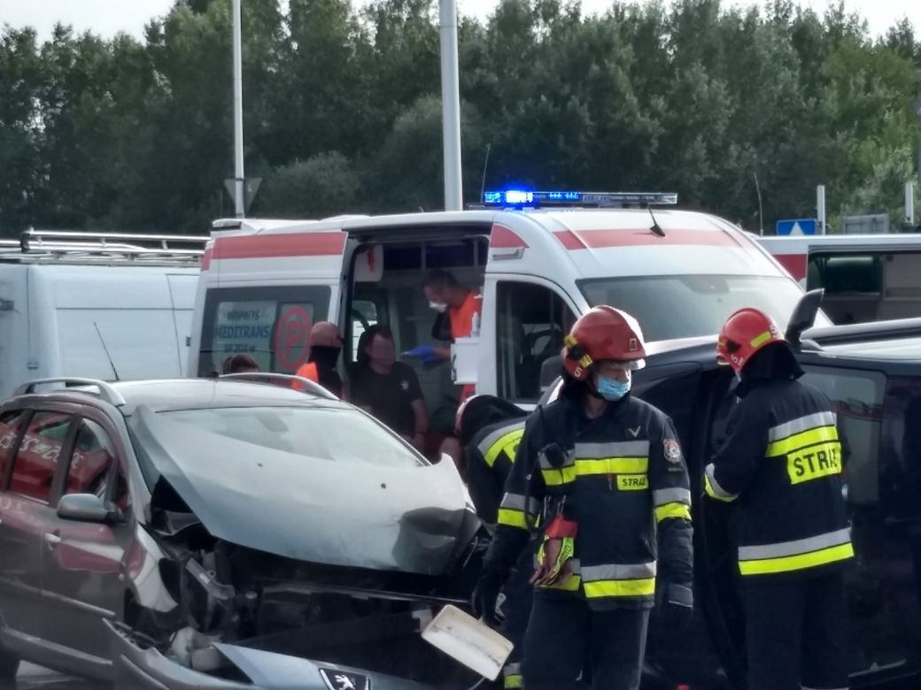 Kolizja przy moście Świętokrzyskim