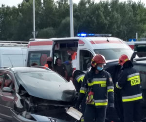 Kolizja przy moście Świętokrzyskim