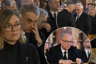 Oczy im się szkliły, nie mogli powstrzymać łez. Pogrzeb Łukasza Litewki 