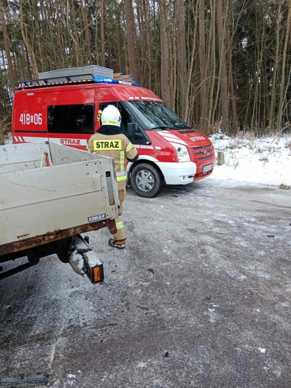 Wypadek w Zbeninach. Pijany kierowca