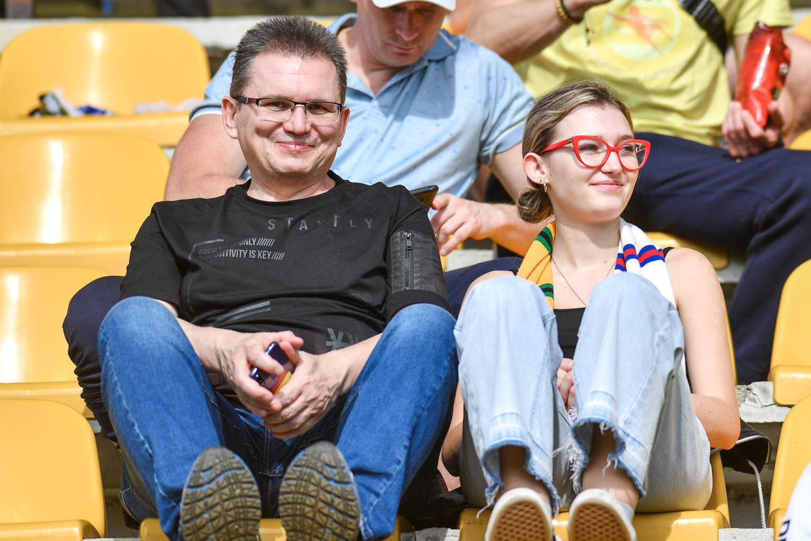 Kibice na meczu GKS Katowice - Odra Opole