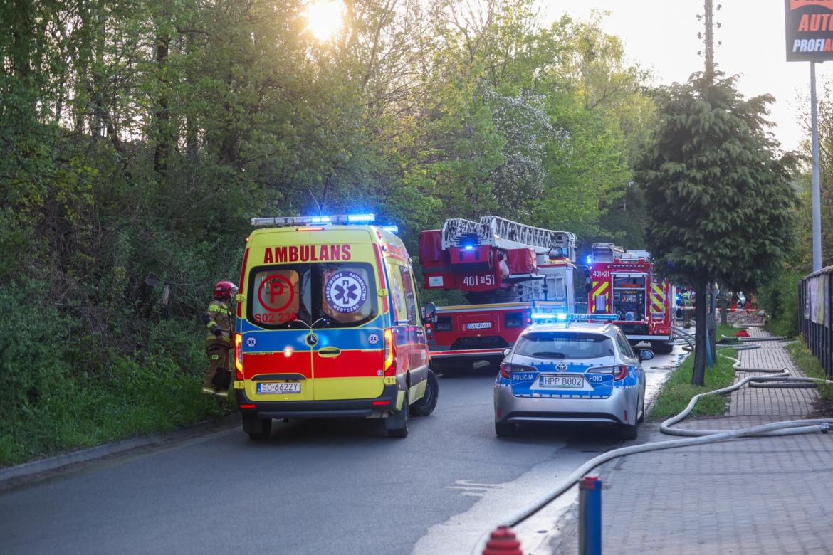 Wojkowice. Wybuch gazu  w domu jednorodzinnym.