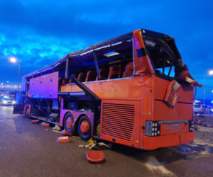 Tragiczny wypadek autokaru na autostradzie A4. Zdjęcia ratowników medycznych