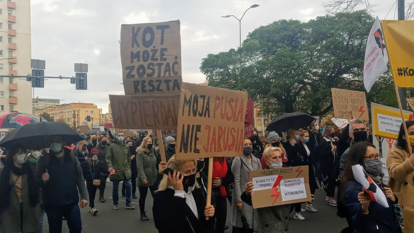 Protest kobiet w Szczecinie - 28.10.2020