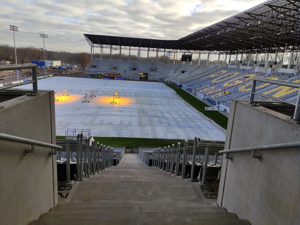 Stadion Pogoni Szczecin czeka na przyjęcie kibiców