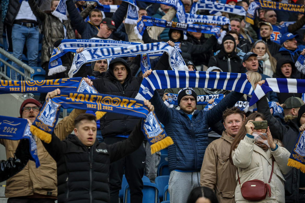 Tak bawili się kibice na meczu Lech Poznań - Pogoń Szczecin