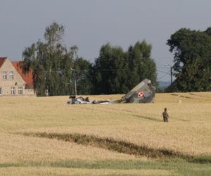 Myśliwiec MIG-29 rozbił się pod Pasłękiem. Nie żyje pilot [WIDEO]