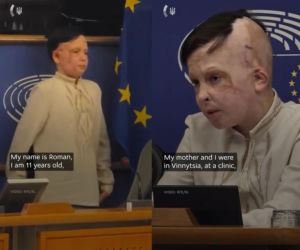 11-latek z Ukrainy doprowadził do łez tłumaczkę PE. Jego doświadczenia wojny łamią serce [WIDEO]