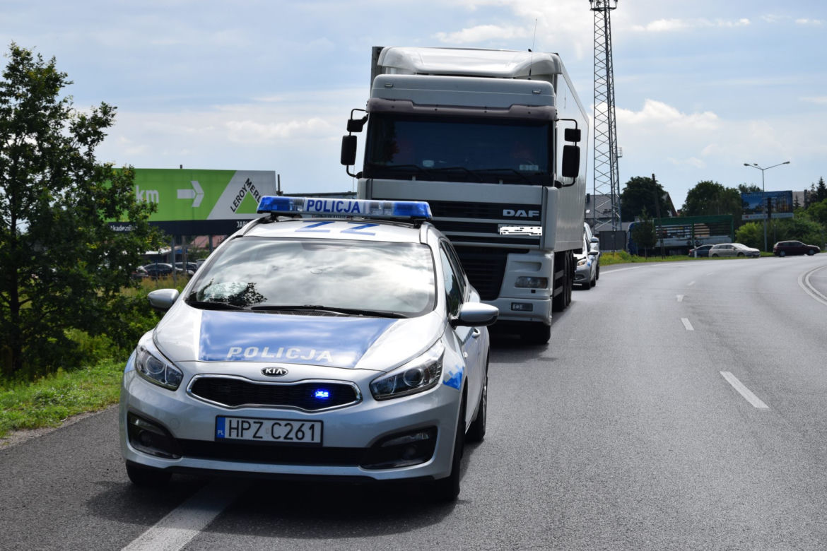Pijany kierowca ciężarówki