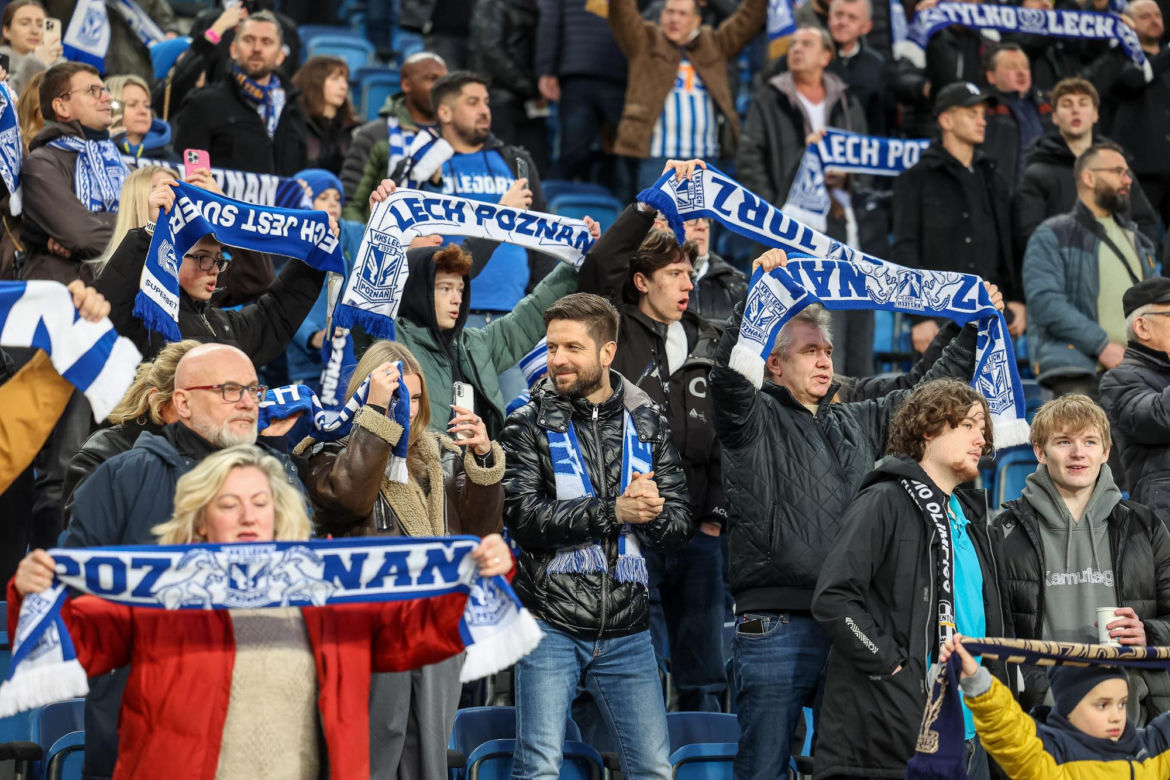 Lech Poznań - Raków Częstochowa: Zdjęcia kibiców z meczu 23. kolejki PKO BP Ekstraklasy