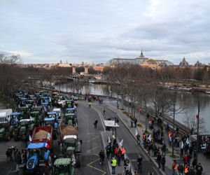 Protestyrolników w Paryżu