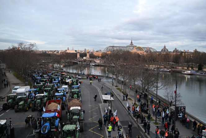 Protestyrolników w Paryżu