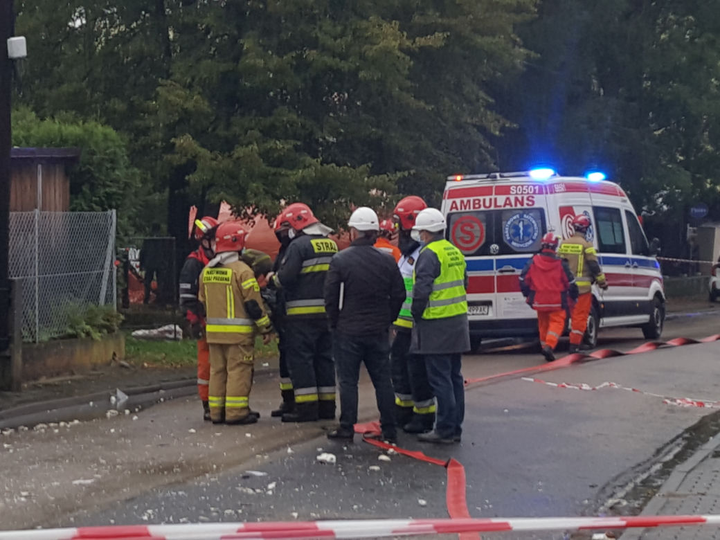 Wybuch gazu w Kobiernicach
