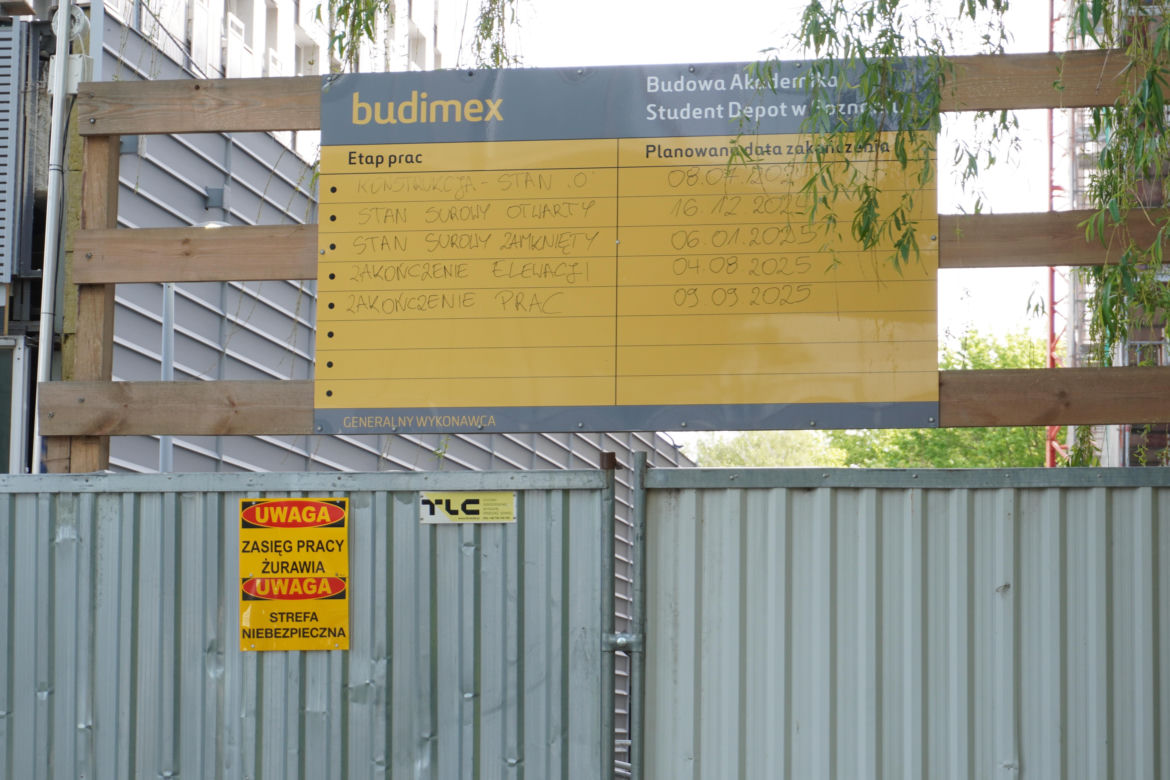 Trwa rozbudowa prywatnego akademika Student Depot Poznań
