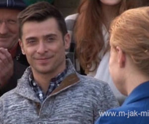 M jak miłość odc. 1113. Ewa (Dominika Kluźniak), Marek (Kacper Kuszewski), Jerzy Kolęda (Artur Barciś)