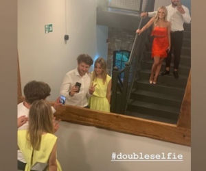 Kasia Dziurska, Emil Gankowski i Antek Królikowski na ślubie Antka Smykiewicza