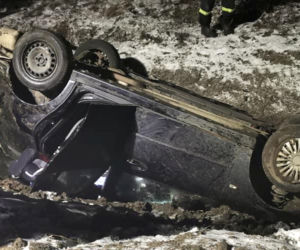 Podlaskie. Pijany 30-latek wjechał na remontowany odcinek drogi.