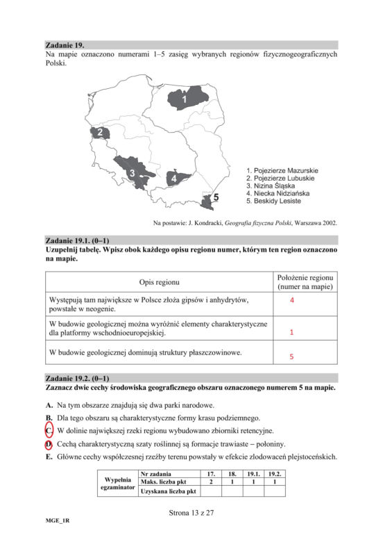 Matura 2020: Geografia - poziom rozszerzony - ODPOWIEDZI 