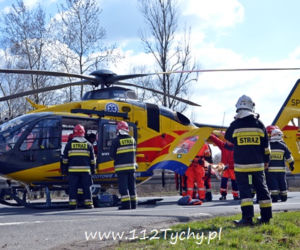 Wypadek na DK1 w Kobiórze