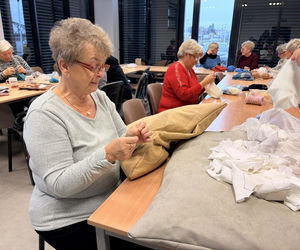 Uszyli legowiska dla potrzebujących zwierząt. Tak wyglądały zajęcia w Międzypokoleniowym Centrum Wiedzy 