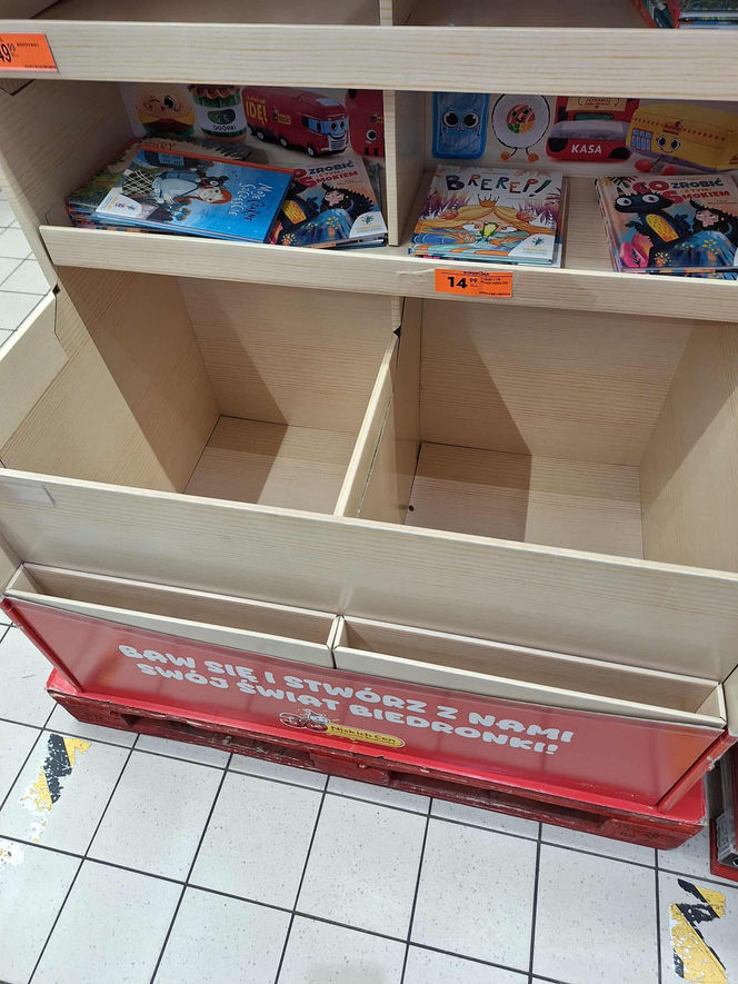 Puste półki po Gangu Biedroniaków