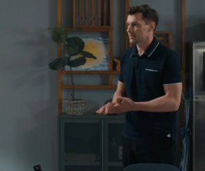 Barwy szczęścia, odcinek 3265. Stefaniak (Paweł Ławrynowicz), Darek (Andrzej Niemyt)