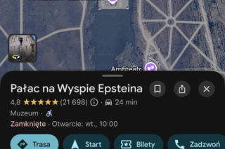Skandaliczne nazwy w Google Maps. Pałac Kibolski i Wyspa Epsteina to najdelikatniejsze z nich