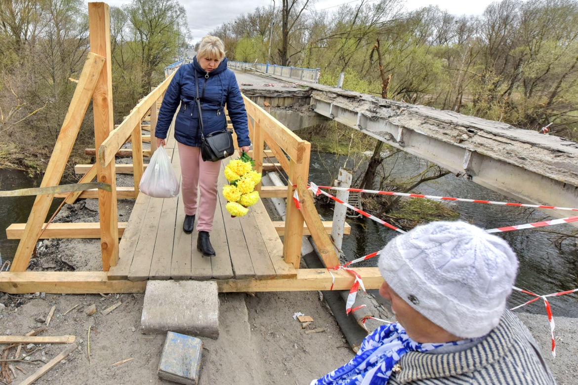 Wojna na Ukrainie. Zniszczona cerkiew w powiecie żytomierskim 