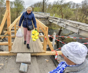Wojna na Ukrainie. Zniszczona cerkiew w powiecie żytomierskim 