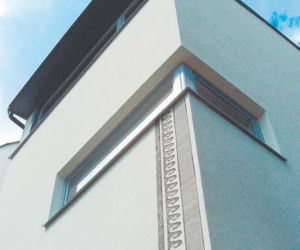 Efekt sgraffito na elewacji