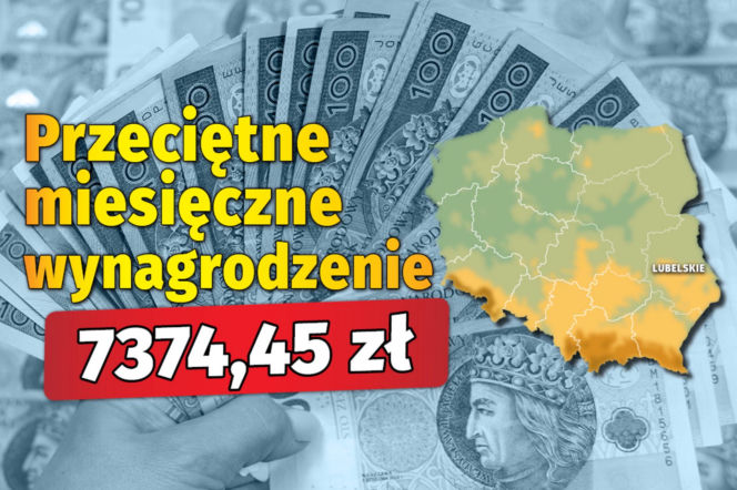 Przeciętne wynagrodzenie  w województwach  w 2024 roku