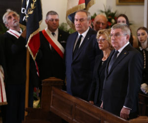 Prezes PKOl Andrzej Kraśnicki  i  przewodniczący MKOl Thomas Bach